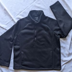 CB Men's 1/2 zip fleece lined 2 pocket pullover sweater jacket XL